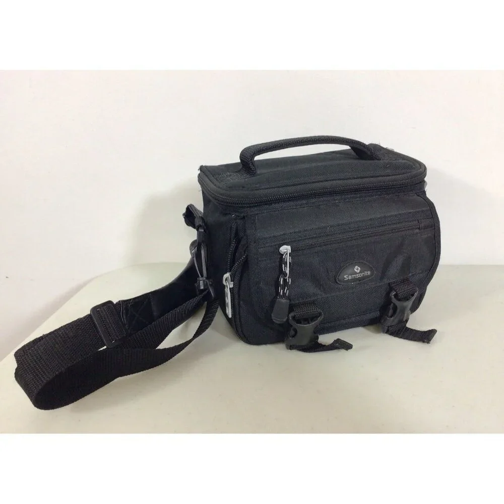 Samsonite Camera Bag Padded Multiple Pockets Strap Canvas Travel
